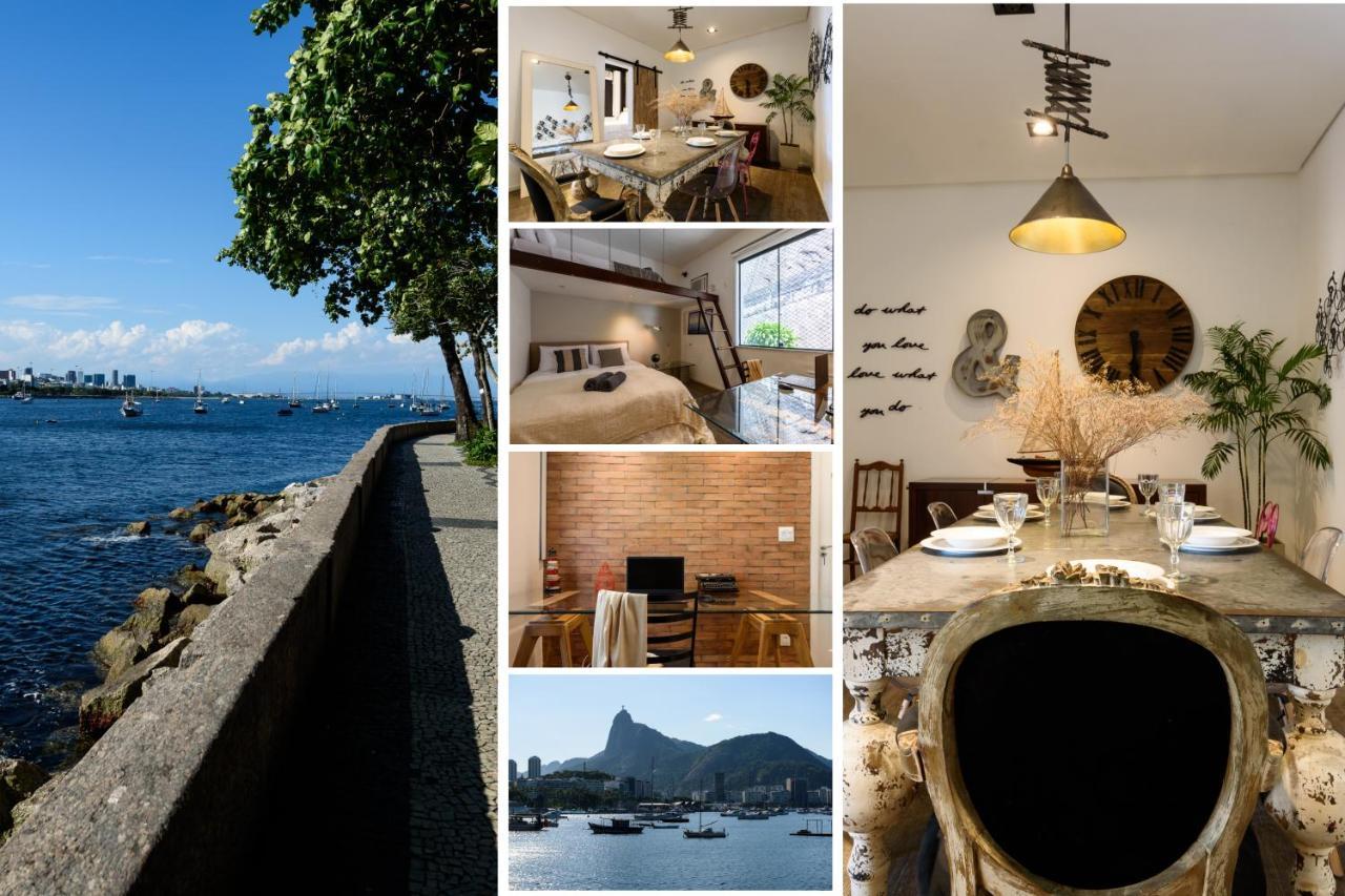 2 Quartos Na Urca Com Vista Para Baia De Guanabara A 700M Pao De Acucar Com Cozinha Completa E Wi-Fi - Bares, Restaurantes E Comercio Local A Poucos Metros Rio de Janeiro Exteriör bild