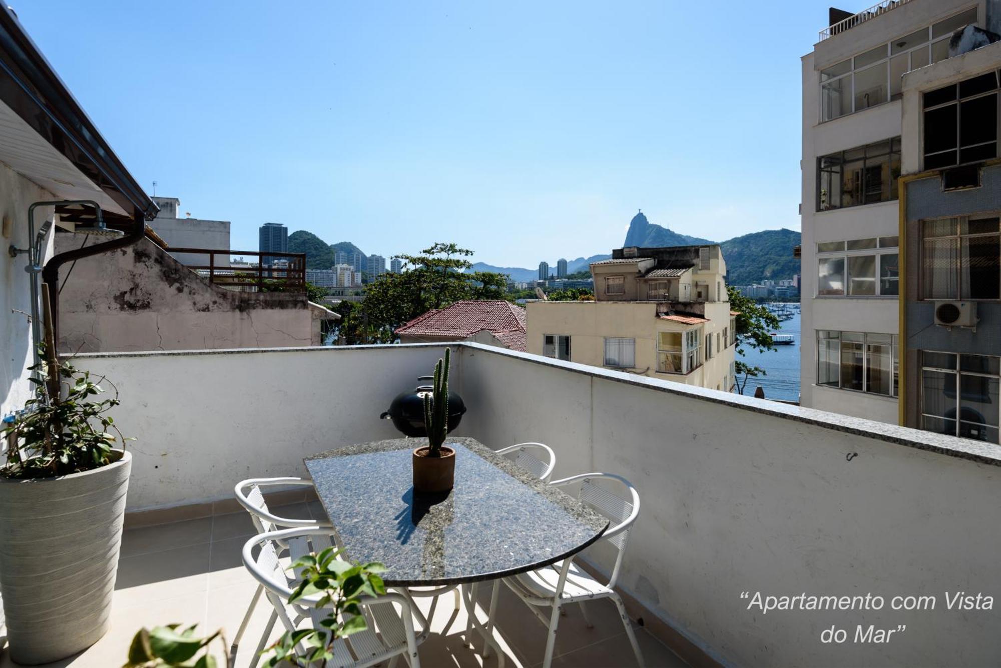 2 Quartos Na Urca Com Vista Para Baia De Guanabara A 700M Pao De Acucar Com Cozinha Completa E Wi-Fi - Bares, Restaurantes E Comercio Local A Poucos Metros Rio de Janeiro Exteriör bild