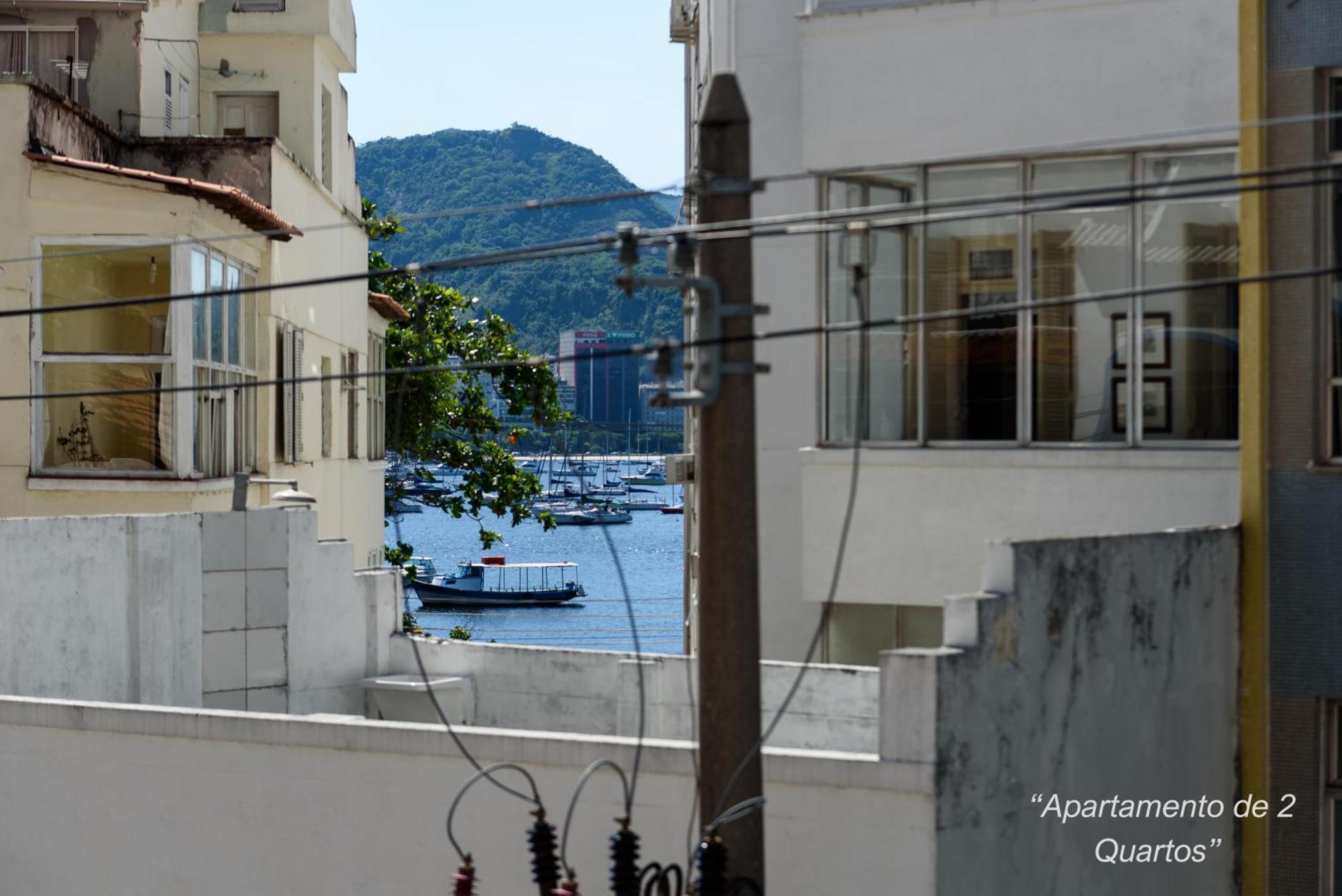 2 Quartos Na Urca Com Vista Para Baia De Guanabara A 700M Pao De Acucar Com Cozinha Completa E Wi-Fi - Bares, Restaurantes E Comercio Local A Poucos Metros Rio de Janeiro Exteriör bild